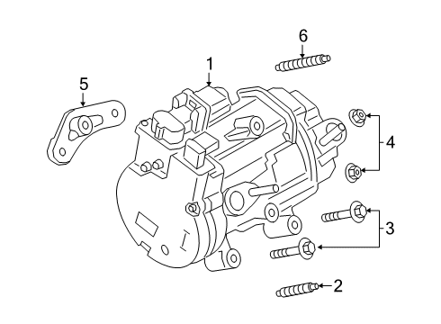 2021 Ford Escape A/C Compressor Diagram 3 - Thumbnail