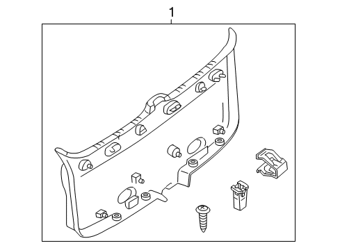 2011 Mercury Mariner Interior Trim - Lift Gate Diagram 2 - Thumbnail