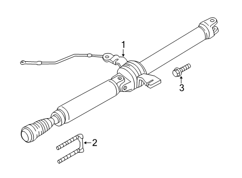 2012 Ford Escape Drive Shaft - Rear Diagram 1 - Thumbnail