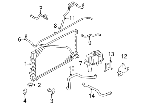 2006 Ford Escape KIT - WATER PUMP REPAIR Diagram for 5M6Z-8501-A