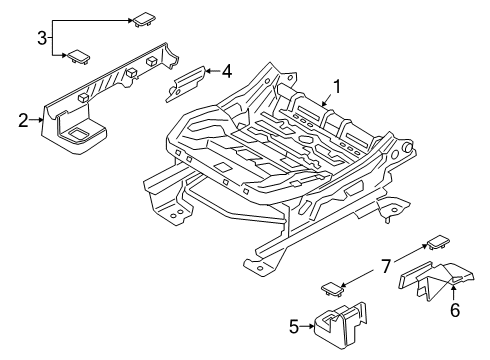 2023 Ford Escape Tracks & Components Diagram 3 - Thumbnail