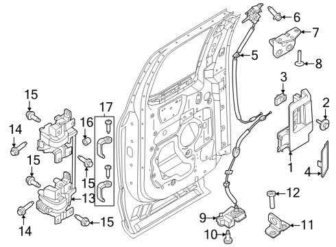 2024 Ford F-250 Super Duty COVER Diagram for ML3Z-1822670-AB