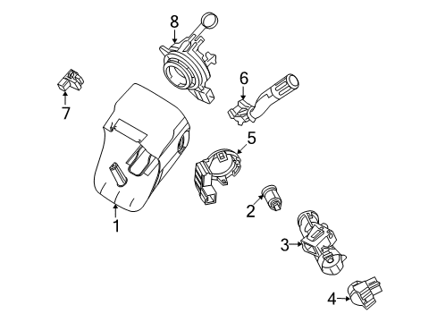 2012 Ford Flex Switches Diagram 2 - Thumbnail