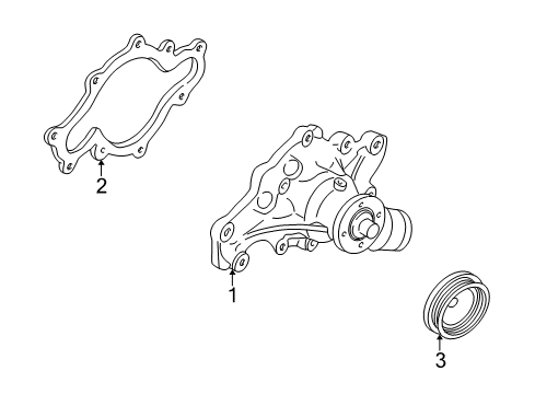 2001 Ford Excursion Water Pump Diagram 1 - Thumbnail