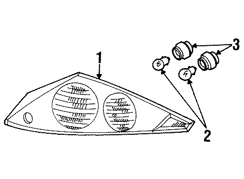 2001 Mercury Cougar Bulbs Diagram 3 - Thumbnail