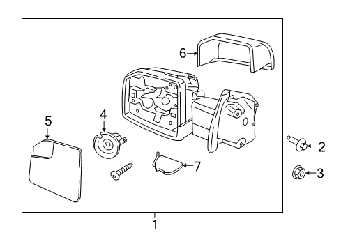 2015 Ford F-150 Outside Mirrors Diagram 3 - Thumbnail