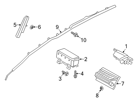 2013 Ford C-Max Curtain Assembly Diagram for DM5Z-17042D94-C