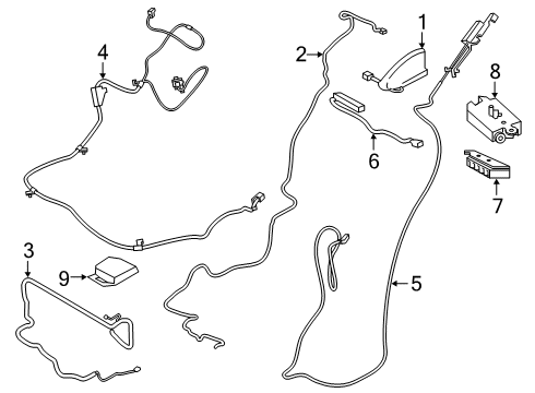 2023 Ford Edge Speaker Assembly Diagram for ET4Z-18808-A