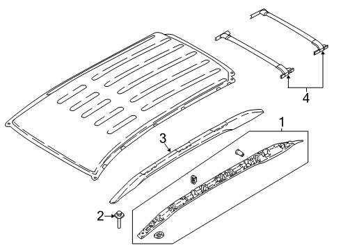 2019 Ford EcoSport Roof Rack Diagram