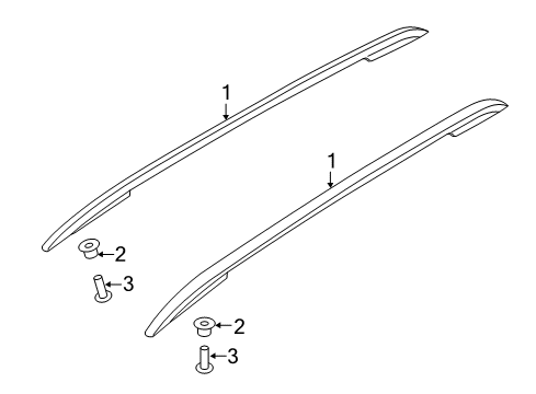 2020 Ford Edge Luggage Carrier Diagram 2 - Thumbnail