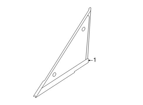 2018 Ford EcoSport Pillars, Rocker & Floor - Glass & Hardware Diagram