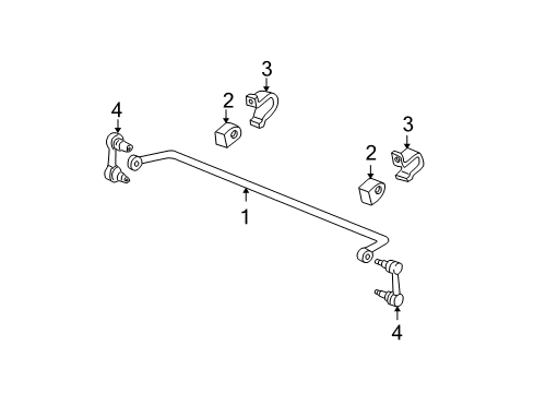 2004 Ford Mustang Rear Suspension, Control Arm Diagram 5 - Thumbnail