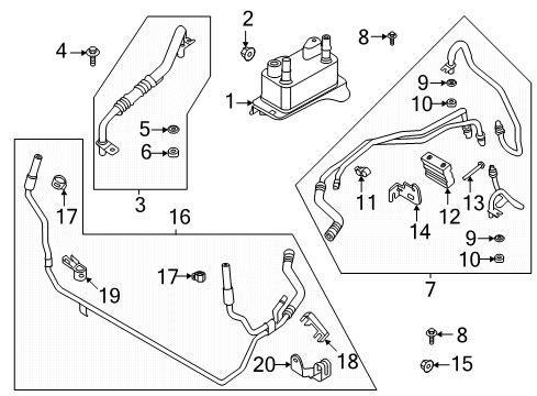 2019 Ford Edge Trans Oil Cooler Diagram 3 - Thumbnail