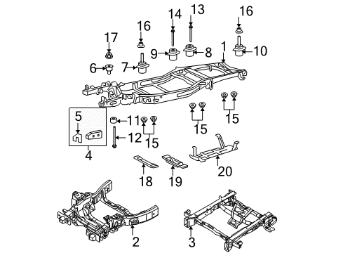 2006 Ford F-150 Frame & Components Diagram