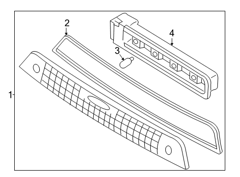 2005 Ford Focus High Mount Lamps Diagram 1 - Thumbnail