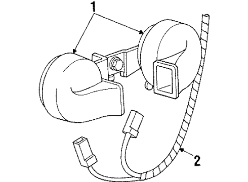 1995 Mercury Grand Marquis Horn Diagram