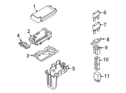 2010 Lincoln MKX Fuse & Relay Diagram 1 - Thumbnail