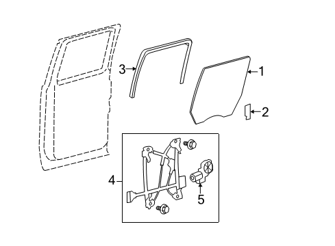 2012 Ford F-150 Rear Door Diagram 2 - Thumbnail