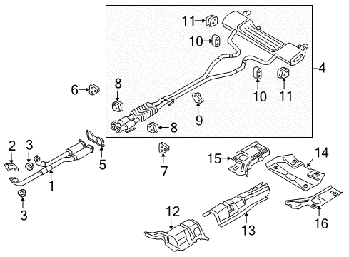 2019 Lincoln Continental Exhaust Components Diagram 3 - Thumbnail