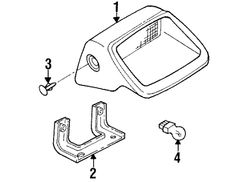 2003 Ford Escort High Mount Lamps Diagram