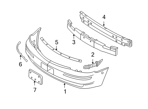 2007 Ford Five Hundred Front Bumper Diagram