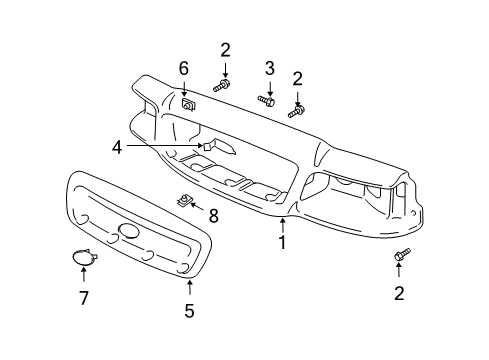 2010 Ford Crown Victoria Front Panel Diagram