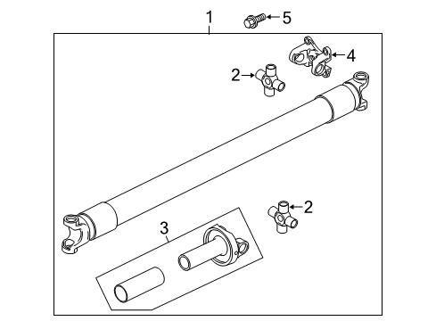 2005 Ford F-150 Drive Shaft - Rear Diagram