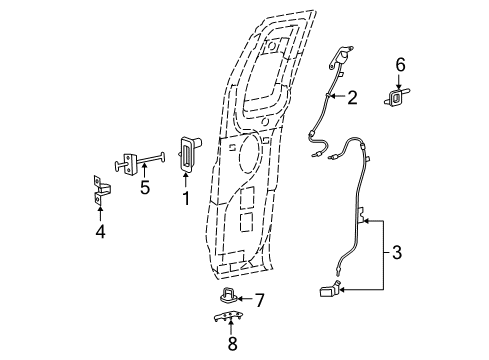 2007 Ford F-150 Door & Components Diagram 2 - Thumbnail