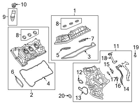 2021 Ford Explorer Valve & Timing Covers Diagram 2 - Thumbnail