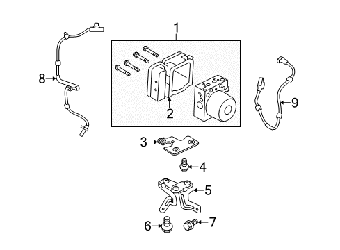 2017 Ford Fiesta Anti-Lock Brakes Diagram 1 - Thumbnail