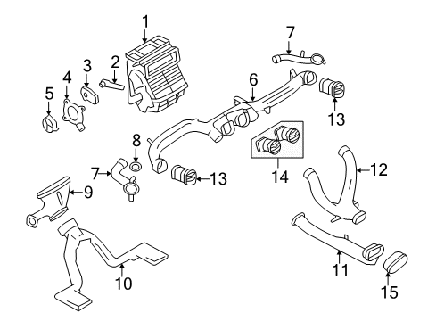 2007 Ford Freestyle Motor Assembly Diagram for 5F9Z-19E616-GA