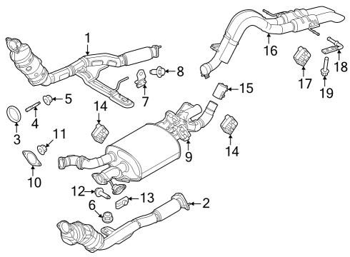 2023 Ford Bronco GASKET Diagram for MB3Z-5C226-B