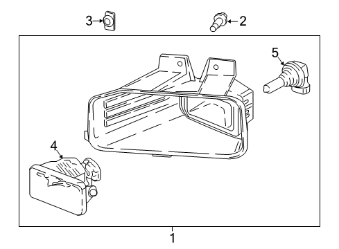 2019 Ford F-150 Bulbs Diagram 1 - Thumbnail