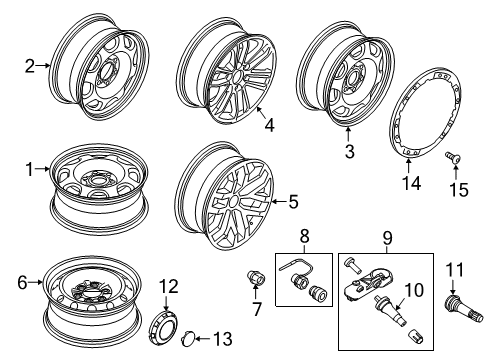 2019 Ford F-150 Wheels Diagram 2 - Thumbnail