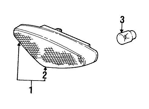 1999 Mercury Cougar High Mount Lamps Diagram