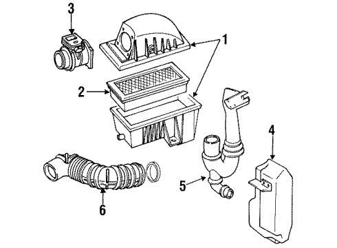 1995 Ford Escort Resonator Assembly Diagram for F6CZ9F763AA