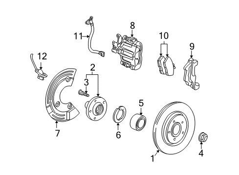 2003 Ford Thunderbird Rear Brakes Diagram