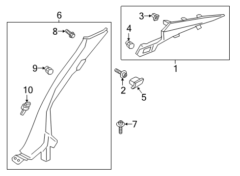 2017 Lincoln Continental Cap - Screw Diagram for GD9Z-54672A40-AH