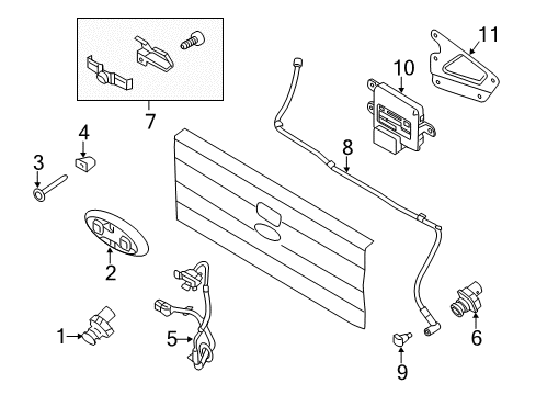 2012 Ford F-150 Parking Aid Diagram 1 - Thumbnail