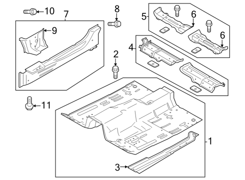 2024 Ford Mustang Floor Diagram 1 - Thumbnail