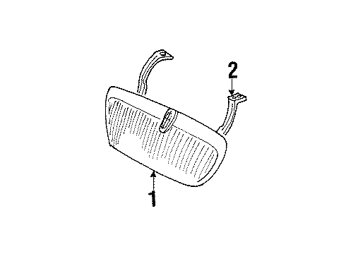 1999 Lincoln Navigator Grille - Radiator Diagram for F85Z-8200-BA