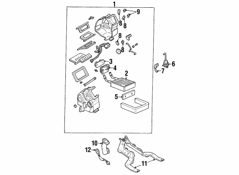 2003 Ford Escort Heater Core & Control Valve Diagram