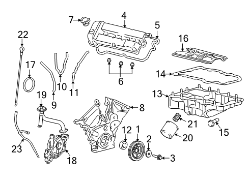 2010 Mercury Mariner Engine Parts & Mounts, Timing, Lubrication System Diagram 3 - Thumbnail