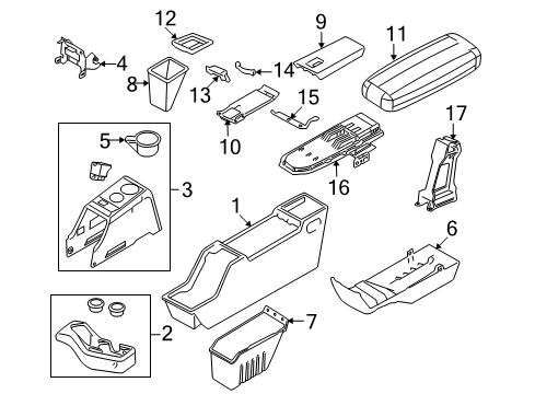 2011 Ford Ranger Console Diagram