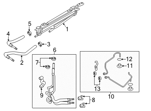 2018 Ford Police Interceptor Sedan Trans Oil Cooler Diagram 3 - Thumbnail