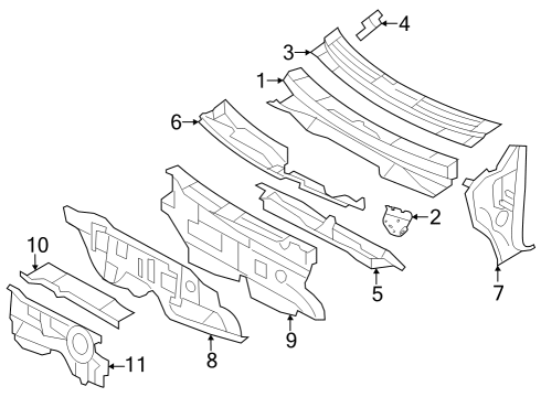 2007 Ford Edge Cowl Diagram