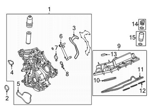 2022 Ford Bronco Valve & Timing Covers Diagram 2 - Thumbnail