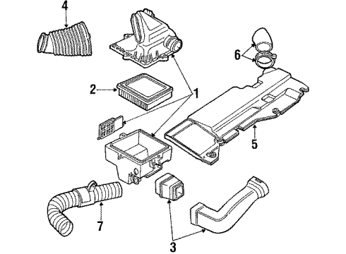 1989 Mercury Topaz Air Inlet Diagram