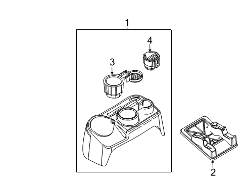 2014 Ford F-150 Front Console Diagram 4 - Thumbnail