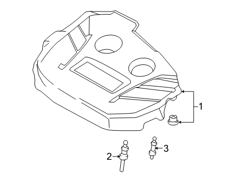 2018 Lincoln MKC Engine Appearance Cover Diagram 2 - Thumbnail